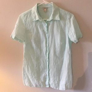 L.L Bean Linen Button down shirt